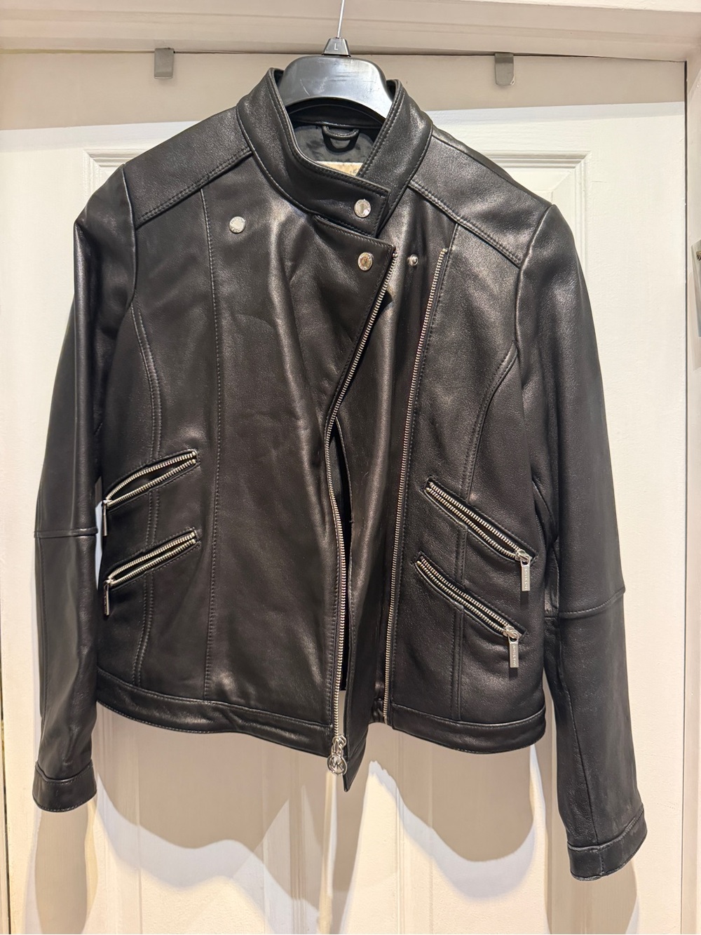 Michael Kors Leather Moto Jacket